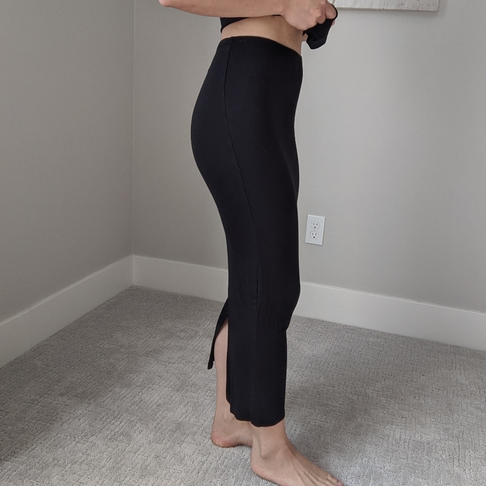 Basic Jersey High-Waisted Maxi Skirt